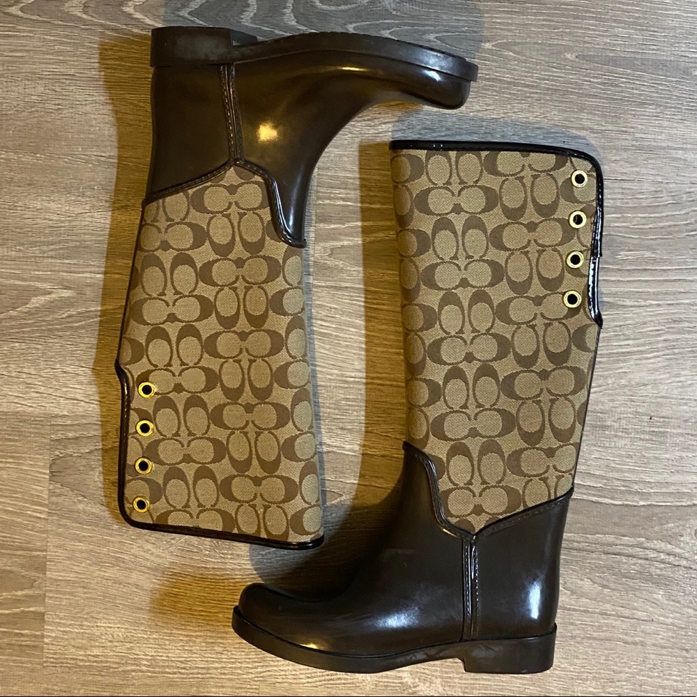 Coach rain boots